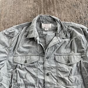 VINTAGE 90S FILSON BUTTON UP SHIRT CASUAL SUMMER COTTON WORK MENS MEDIUM